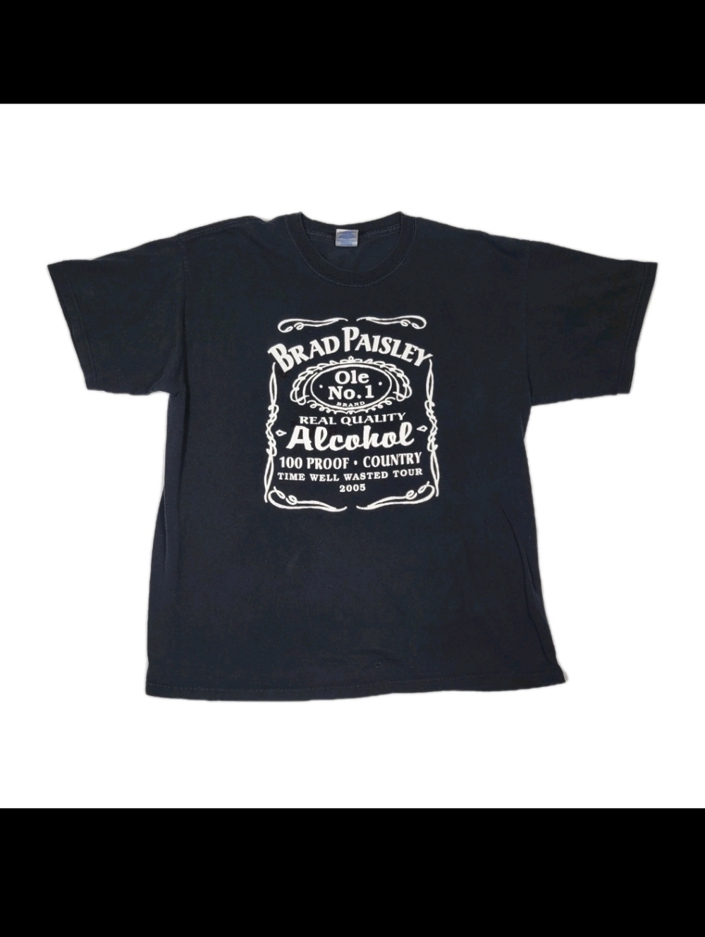 Brad Paisley 2005 Time Well Wasted Tour Graphic Print T-shirt XL Country Music